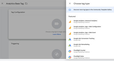 Configure a Tag in Google Tag Manager