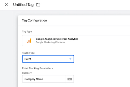 Configure your tag in Google Tag Manager screenshot