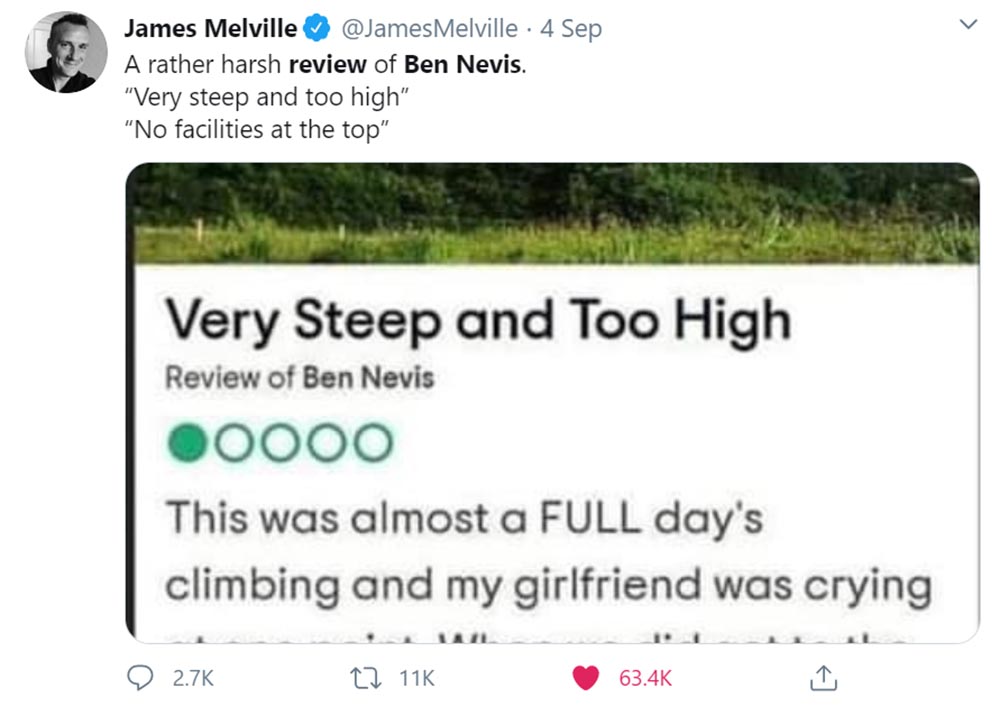 Ben Nevis negative review